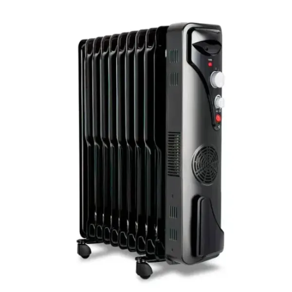 Радиатор масляный RAF 0929 Бытовой масляный обогреватель – батарея на 9 секций, 2400 Вт