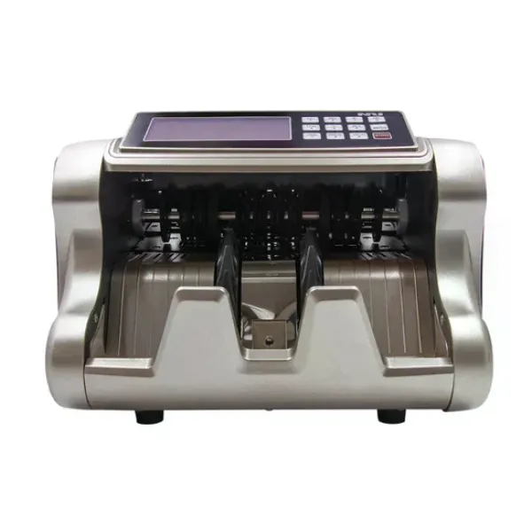 Счетная машинка для денег 6600 черная • Счетчик банкнот с UV/MG детекцией, фасовкой и суммированием для кассы, офиса и магазина