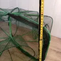 Раколівка складна 8 лунок 69×26 см • Компактна пастка для раків, переносна рибальська снасть для встановлення у дозволених водоймах