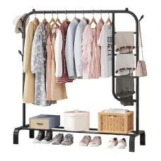 Рейл – вешалка напольная стойка для одежды, 150 х 110 х 40 см