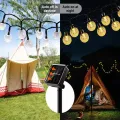 Разноцветные садовые лампочки на солнечной батарее для кемпинга · Водонепроницаемые фонарики для сада