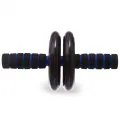 Ролик - тренажер для пресса с ковриком Double wheel Abs health abdomen round ∙ Гимнастическое спортивное фитнес колесо
