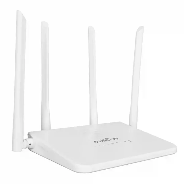  Роутер R103 (1023) 4G/5G с SIM-картой • Стационарный Wi-Fi роутер R103 (1023) с поддержкой Wi-Fi 6, слотом Nano-SIM, портами WAN/LAN и скоростью до 300 Мбит/с