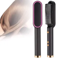 Расческа-выпрямитель Hair Straightener HQT-909 для укладки волос с турмалиновым покрытием Расческа-выпрямитель Hair Straightener HQT-909 для укладки волос с турмалиновым покрытием