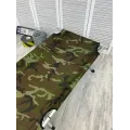 Розкладачка НАТО KAR218 190×65×45 см камуфляж • Туристичне складане ліжко KAR218 до 120 кг з алюмінієвим каркасом, Oxford 900 ПУ та сумкою