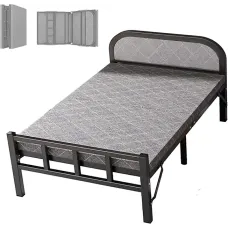 Раскладная кровать NKD-04 187х80х38 см • Односпальная кровать-раскладушка для дома, дачи, гостей и комфортного отдыха