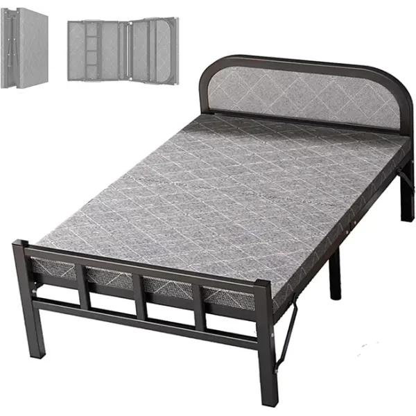 Раскладная кровать NKD-04 187х80х38 см • Односпальная кровать-раскладушка для дома, дачи, гостей и комфортного отдыха