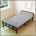 Раскладная кровать NKD-04 187х80х38 см • Односпальная кровать-раскладушка для дома, дачи, гостей и комфортного отдыха