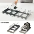 Раздвижной органайзер DISH RACK ∙ Держатель для хранения крышек