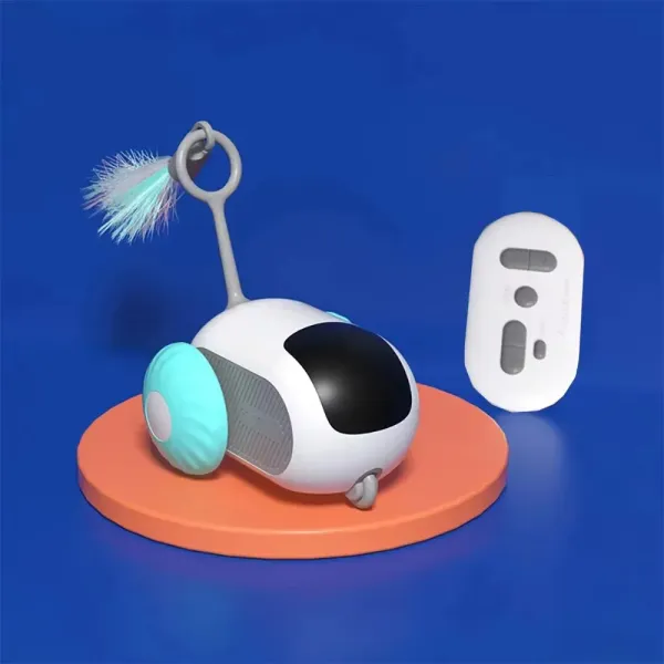 Умная игрушка для животных на радиоуправлении · Интерактивная автоматическая машинка с перьями для кошек с дистанционным управлением · Кошачий бадминтон