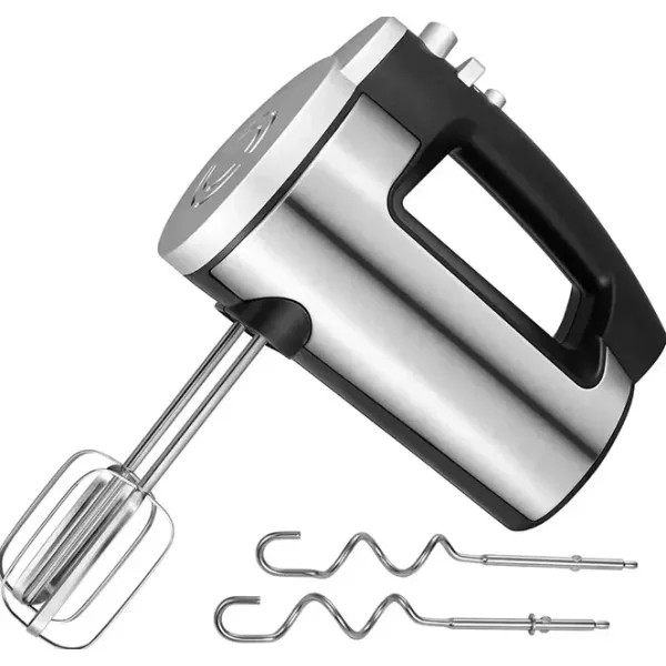 Ручной электрический миксер Hoffmans HM-8839 800 Вт • Кухонный миксер с венчиками и крюками для взбивания и замеса теста