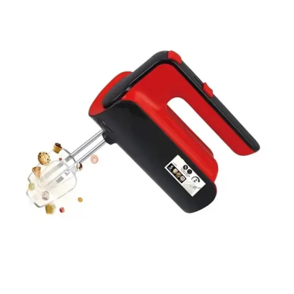 Ручной кухонный миксер Domotec R6653R с 5 скоростями и турборежимом • Компактный миксер с насадками для замеса теста 800 Вт