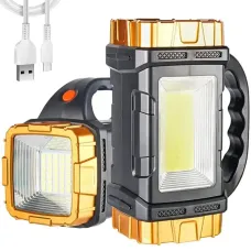 Ручной фонарь-прожектор аккумуляторный 1500мАч GL-2289 с USB-зарядкой и солнечной панелью • Фонарь ручной 2в1 GL-2289 с солнечной панелью и Power bank Ручной фонарь-прожектор аккумуляторный 1500мАч GL-2289 с USB-зарядкой и солнечной панелью • Фонарь ручной 2в1 GL-2289 с солнечной панелью и Power bank