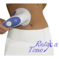 Ручной массажер Relax and Tone Антицеллюлитный вибромассажер для тела, рук и ног, 4 насадки