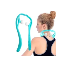 Ручной роликовый массажер для шеи Hexiang Neck Massager для снятия усталости и напряжения