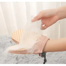 Перчатка 2 в 1 для вычесывания животных и удаления шерсти с мебели, тканей, поверхностей XL-147 ∙ Двухсторонняя массажная щетка для кошек и собак