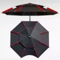 Рыбацкий зонт 2 м JTG2025-1black черный с вентиляционным клапаном, чехлом и крючками • Туристический зонт для рыбалки и отдыха на природе