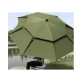 Рыбацкий зонт 2 м JTG2025-1khaki хаки с вентиляционным клапаном, чехлом и крючками • Туристический зонт для рыбалки и отдыха на природе