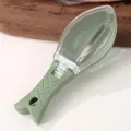 Рыбочистка Fish Scale Scraper with Cover с контейнером для чешуи • Ручной скребок-нож для чистки рыбы с крышкой и лезвием из нержавеющей стали
