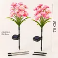 Садовый светильник 26X-106 «Цветы Розовые» • Набор LED-светильников 26X-106 на солнечной батарее для сада, клумбы и дорожек, 2 шт