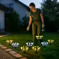 Садовий світильник 26X-75 «Гриби» з датчиком освітленості • Вуличний світильник 26X-75 на сонячній батареї з автоматичним увімкненням для саду, клумби та доріжок