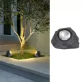 Садовый светильник Garden Light Stone на солнечной батарее ∙ Декоративный LED светильник-камень для сада, газона, дорожек и ландшафтной подсветки