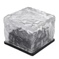 Садовый светильник Ice Cube теплый белый 10×6×10 см • Уличный LED-фонарь на солнечной батарее для сада, дорожек и ландшафтной подсветки