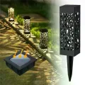 Садовый светильник на солнечной панели 1WW жёлтый свет • Уличный LED светильник для сада, дорожек и газона с автоматическим включением, влагозащитой IP65 (4 шт в упаковке, цена за 1 шт)