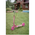 Самокат двухколесный городской с колесами PU 200 мм и ножным тормозом 109 Pink • Складной прогулочный самокат для детей и подростков • Городской самокат розовый