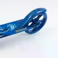 Самокат двухколесный городской с колесами PU 200 мм и ножным тормозом 109 blue • Складной прогулочный самокат для детей и подростков • Городской самокат синий