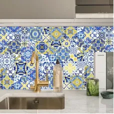 Самоклеящаяся кухонная пленка Орнамент, 60 x 200 см · Клейкая пленка для любых поверхностей с восточным узором