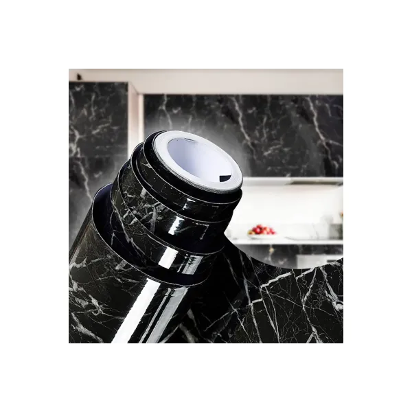Самоклеящаяся пленка Supretto Черный Мрамор ∙ Самоклейка для поверхностей, 300x60 см