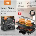 Сэндвич-мейкер RAF R.2535 1000 Вт 10pcs • Электрическая бургерница с двусторонним нагревом и антипригарным покрытием