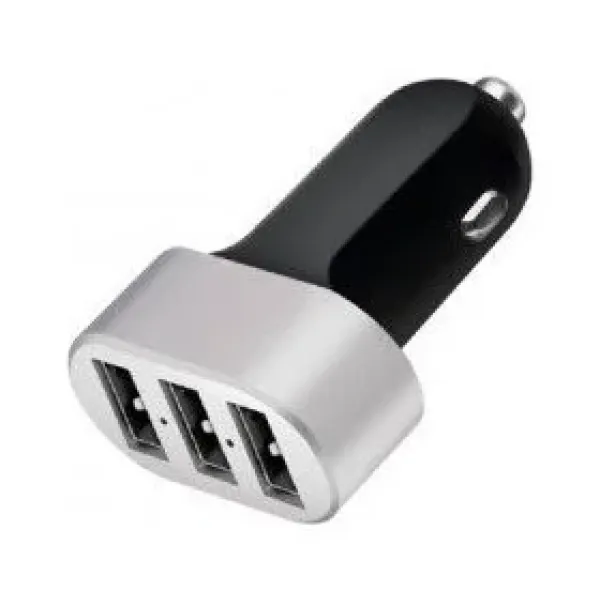 Сетевой адаптер CAR USB 3 USB, блок питания, переходник от прикуривателя PR1