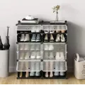 Шафа для взуття Storage Cube Cabinet DT-1572 • Складана пластикова шафа-органайзер Storage Cube Cabinet DT-1572 для зберігання взуття в передпокої, спальні та гардеробній