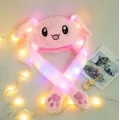 Шапка с подвижными ушками с LED подсветкой Детская шапка