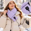 Шарф Intelligent Heating Scarf з підігрівом фіолетовий • Електричний шарф Intelligent Heating Scarf USB 5V з 3 режимами нагріву 10×80 см