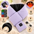 Шарф Intelligent Heating Scarf з підігрівом фіолетовий • Електричний шарф Intelligent Heating Scarf USB 5V з 3 режимами нагріву 10×80 см