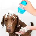 Щетка для мытья животных Cleaning Device The Gentle Dog Washer с силиконовыми ворсинками для купания и массажа собак и кошек