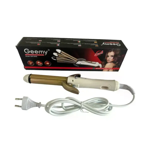 Щипцы для волос GEMEI GM-2962 4 в 1 T200 • Плойка, выпрямитель, гофре и прикорневое гофре для укладки волос с керамическим покрытием