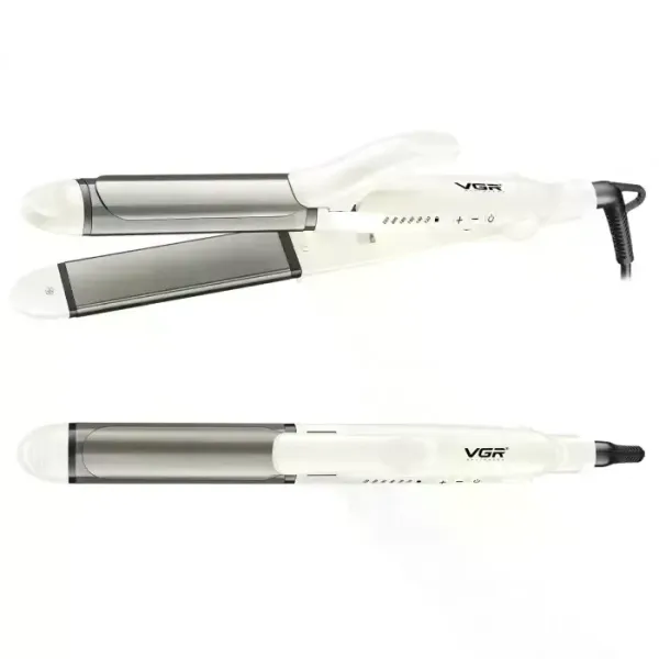 Щипцы для волос VGR V-558 2 в 1 • Выпрямитель и плойка для завивки волос с керамическими пластинами, регулировкой температуры 120–220°C и быстрым нагревом