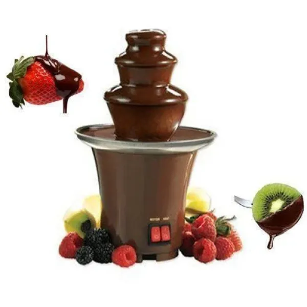 Шоколадный фонтан Фондю Mini Chocolate Fondue Fountain Домашняя мини - фондюшница