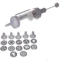 Шприц для печенья с насадками для декорирования Cookie Press and Cake Decorator Set ∙ Кондитерский шприц-пресс с насадками для печенья и крема Cake Decorator Set