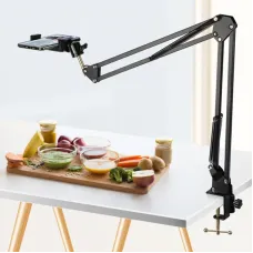 Штатив настольный для съемок с держателем смартфона · Универсальный держатель – стойка блогера