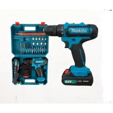 Шуруповерт аккумуляторный 550 DWE 24V 3AH · Дрель с Набором инструментов 24 предмета