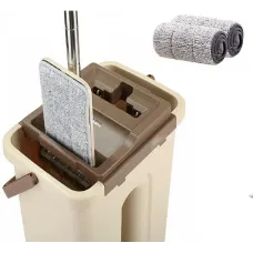 Швабра микрофибра с отжимом + ведро Scratch Cleaning Mop ∙ Швабра лентяйка cleaner 360