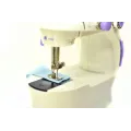 Швейная мини машинка Mini Sewing Machine SM-202A 4 в 1 портативная домашняя машинка для шитья, от сети / батареек / педали
