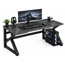 Сірий комп'ютерний стіл Dash S12 120×60×72,5 см • Робочий стіл Dash S12 для комп'ютера та ноутбука, офісу, навчання та домашнього кабінету
