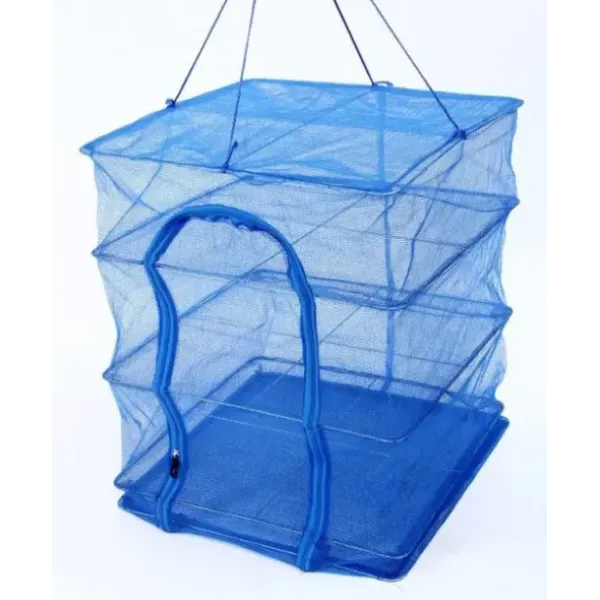 Сетка для сушки рыбы, грибов, овощей и фруктов трехъярусная, 50*50*75см ∙ Сушилка сетчатая для продуктов