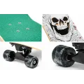 Скейтборд круизер деревянный White Skull • Детский и подростковый круизер с PU колесами для прогулок и активного катания